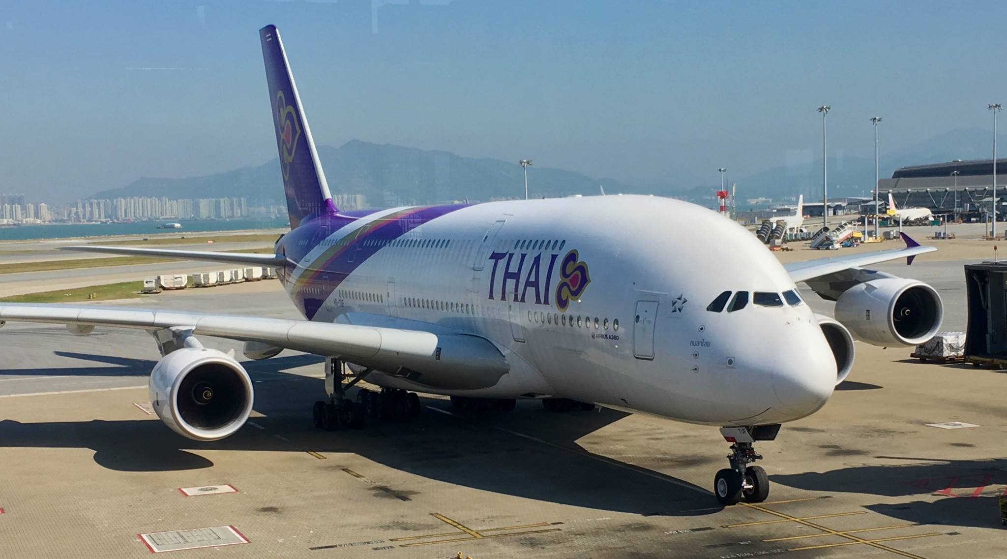 Thai A380 . Hong Kong