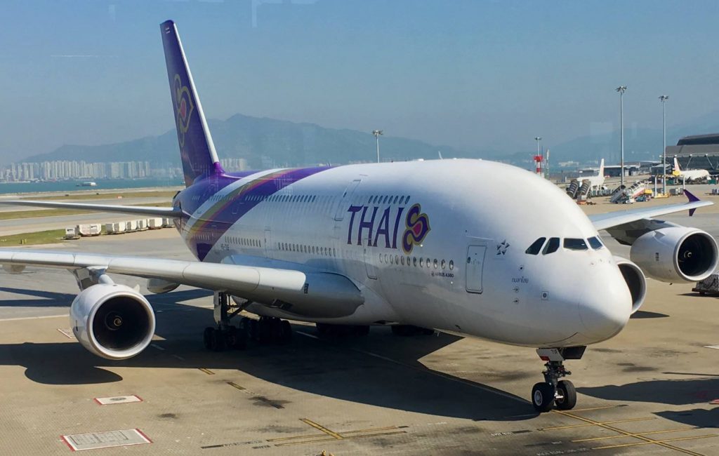 Thai A380 . Hong Kong